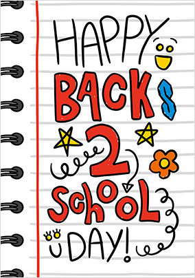 Happy Back 2  School Day Card