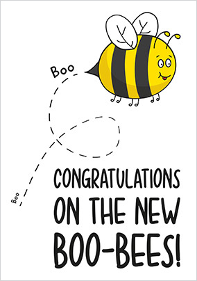 New Boo-bees Congratulations Card