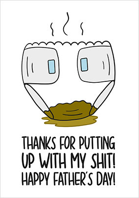 Thanks for Putting Up with My Father's Day Card