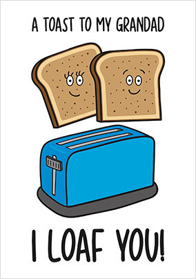 Toast to Grandad Father's Day Card