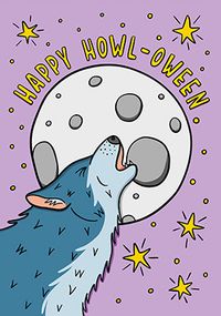 Tap to view Happy Howl-oween Halloween Card