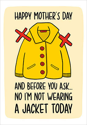 Jacket Mothers Day Card