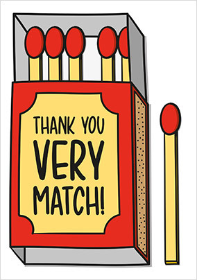 Thank You very Match Card