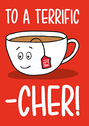 Terrific Tea-cher Card