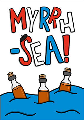 Myrrh-sea Christmas Thank You Card