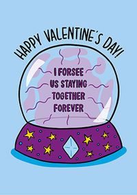 Tap to view Together Forever Crystal Ball Valentine's Day Card