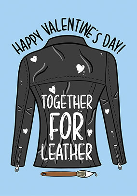 Together for Leather Valentine's Day Card