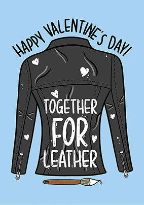 Together for Leather Valentine's Day Card