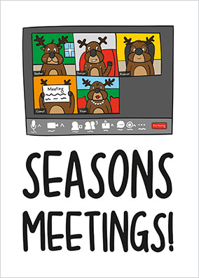 Seasons Meetings Christmas Card