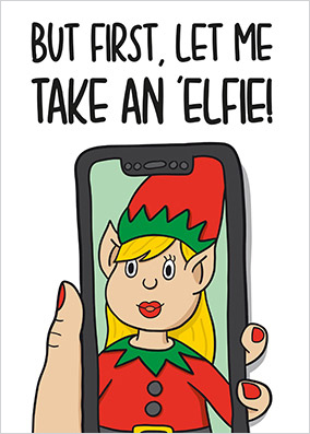 Take an Elfie Christmas Card