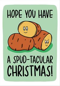 Spud-tacular Christmas Card
