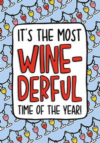 Wine-derful Time of Year Christmas Card