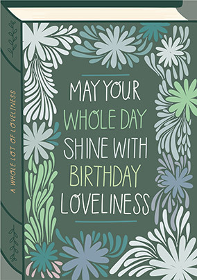 Shine with Loveliness Birthday Card
