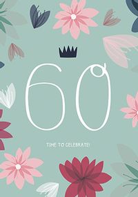 Tap to view 60 Time to Celebrate Birthday Card