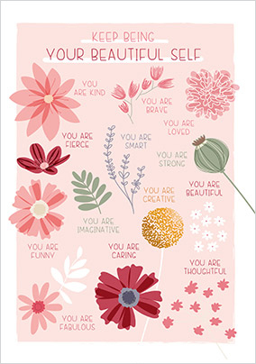 Beautiful Self Thinking of You Card