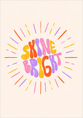 Congratulations Shine Bright Card