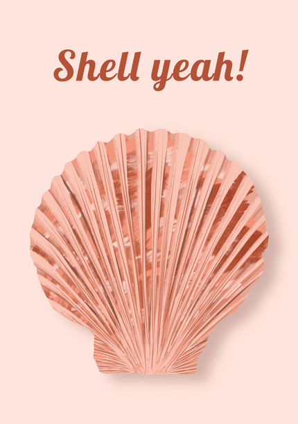 Shell Yeah Congratulations Card