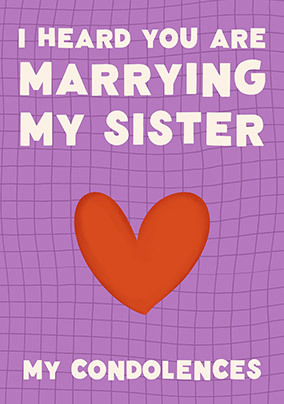 Marrying My Sister Card