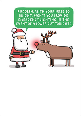 Power Cut Christmas Card