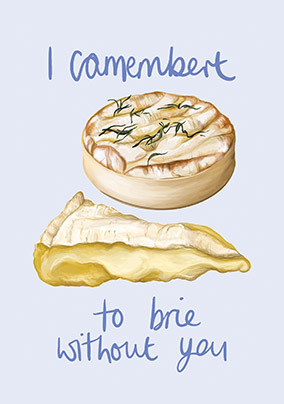 Camembert to Brie Anniversary Card