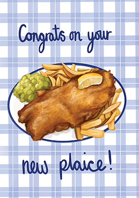 New Plaice Funny New Home Card