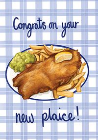 Tap to view New Plaice Funny New Home Card