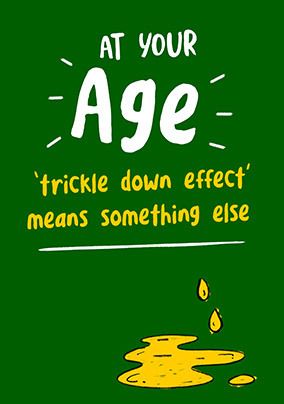 Photo of Trickle Down Effect Birthday Card