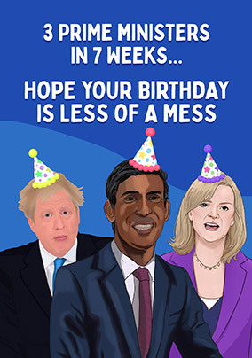 Less of a Mess Birthday Card