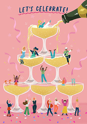 Let's Celebrate Drinks Birthday Card