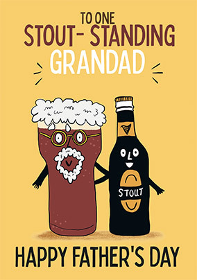 Stout Standing Grandad Father's Day Card