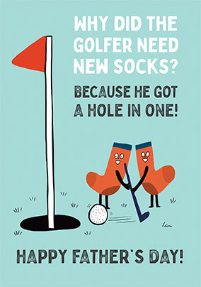 Hole in One Father's Day Card