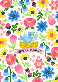 Bird Nest New Home Card