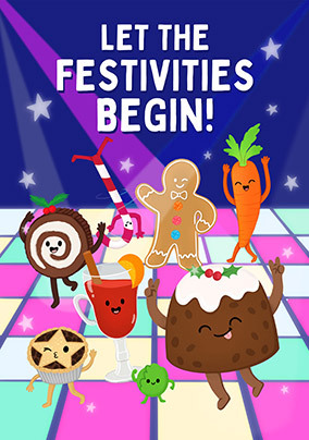 Let the Festivities Begin Christmas Card