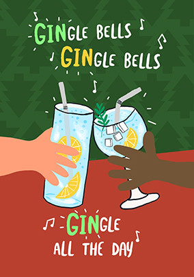 Gingle All the Day Christmas Card
