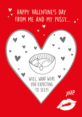 Happy Valentine's From Me And My Secret Message Card