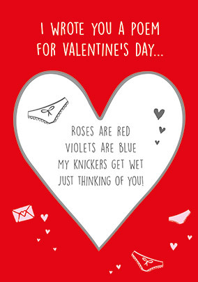 I Wrote You A Poem Secret Message Valentine's Card