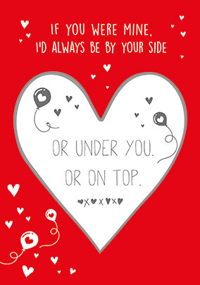 If You Were Mine Secret Message Card