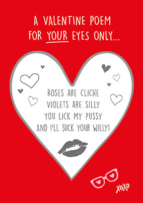 A Valentine Poem Secret Message Valentine's Card