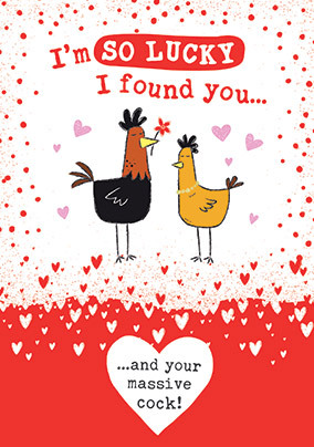 Massive C**k Rude Secret Message Valentine's Card