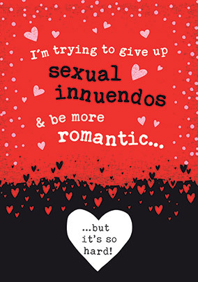 Sexual Innuendo Secret Message Valentine's Card