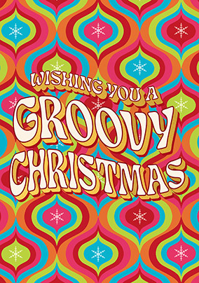 Groovy Christmas Card