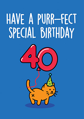 Purr-fect Birthday Cat Card
