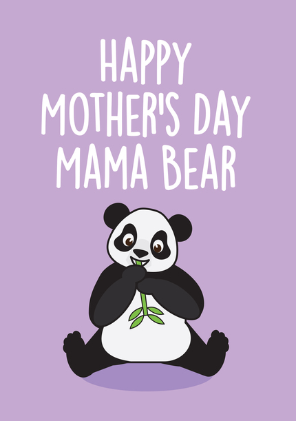 Mama Bear Cute Mother's Day Card
