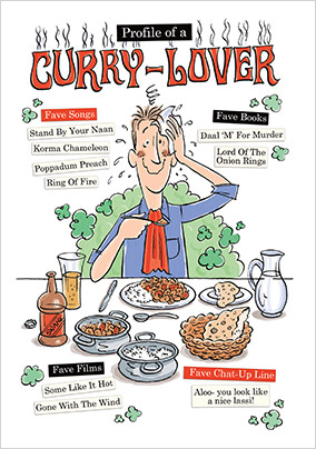 Curry Lover Birthday Card