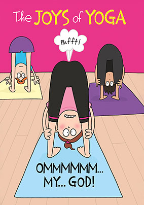 Joys of Yoga Birthday Card