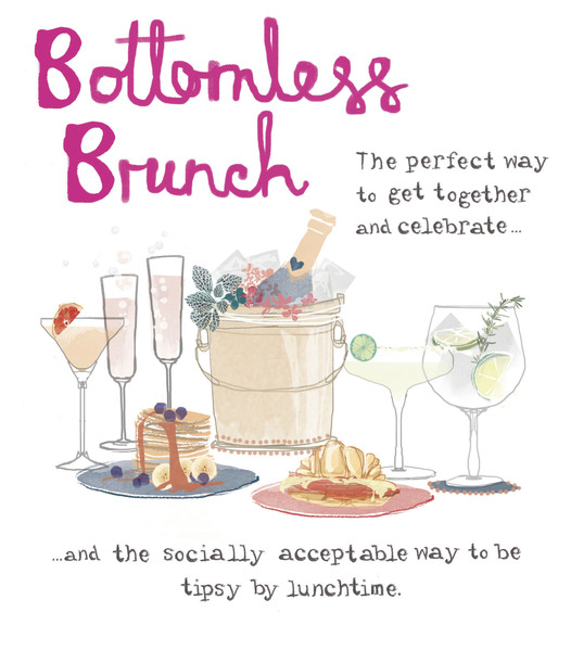 Bottomless Brunch Birthday Card