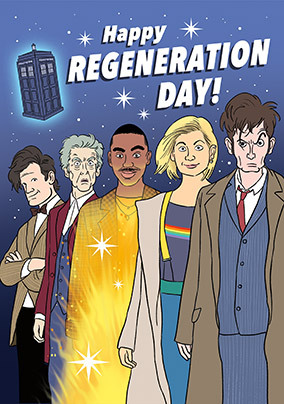 Who Regeneration Birthday Card