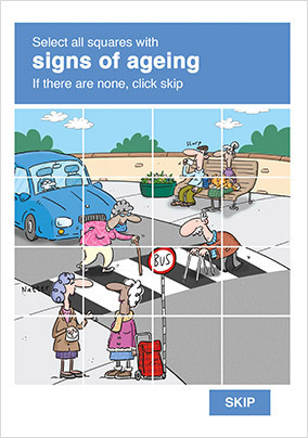 Signs of Ageing Birthday Card