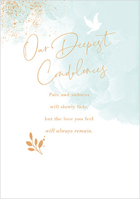 Deepest Condolences Sympathy Card