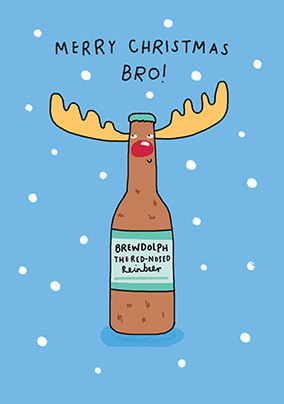 Merry Christmas Bro Card